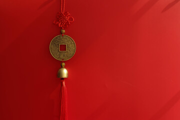 Feng Shui Coin for Hanging in Chinese New Year , in Spring Festival