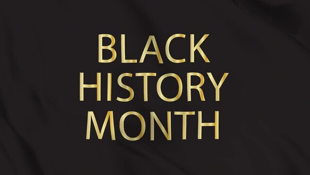 Black History Month Flag Animation