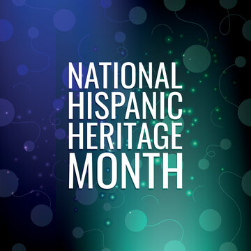 National Hispanic Heritage Month. Design suitable for greeting card poster and banner