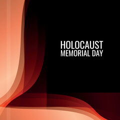 Holocaust Memorial Day. Design suitable for greeting card poster and banner