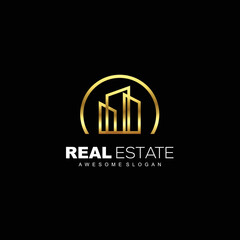 Fototapeta na wymiar real estate logo elegant design illustration symbol