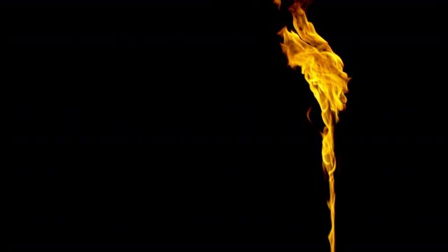 Realistic air streams move fire like a flamethrower or Dragon's Flame effect background footage motion graphics background or overlay 4K drag and drop  editing software supporting blending modes.