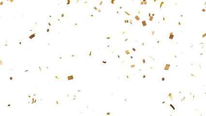 Golden Confetti Celebration Congratulations Transparent Decoration Party Event