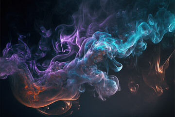 Smoke effect background, Generative AI