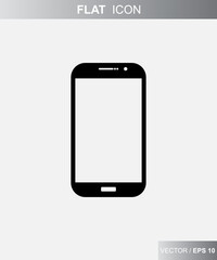 Smartphone Icon Vector Logo Design Template.Smartphone icon vector, mobile Illustration.