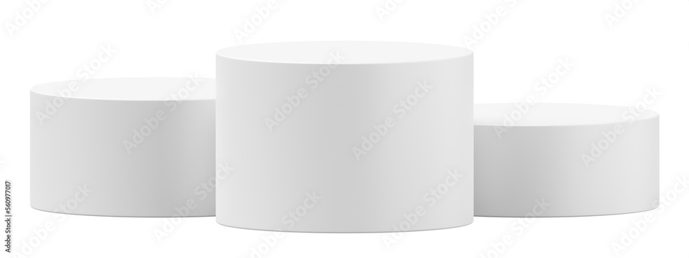 Aufkleber blank winner podium platform stage isolated on png background with first place victory pedestal cere