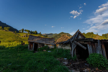 old house in mountains