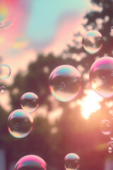 Bubbles and sunshine