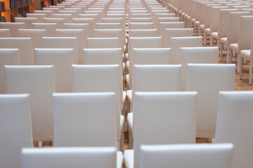Symmetrical Chairs in the Education Room, Uskudar Istanbul, Turkey