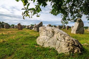 The Carnac stones. Brittany, France