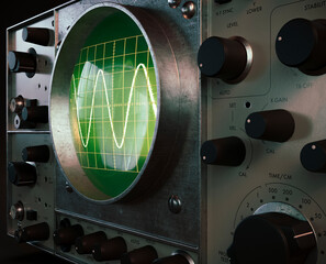 Vintage Oscilloscope Machine