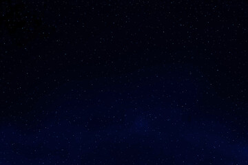 Naklejka na ściany i meble Dark blue galaxy space background. Starry night sky. Glowing stars in space.