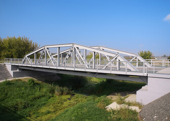Maurzyce Bridge. Maurzyce, Lodz Voivodeship, Poland