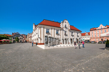 Naklejka na ściany i meble Town Hall (1799-1804). This is Regional Museum now. Jarocin, Greater Poland Voivodeship, Poland