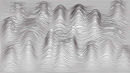 Abstract wavy artistic template. Wave Stripe vector  Background 