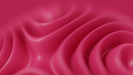 Curves magenta, 3d render, abstract background