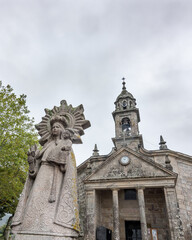Fototapeta na wymiar Santuario de A Nosa Señora dos Milagres de Amil, en Moraña (Galicia, España)