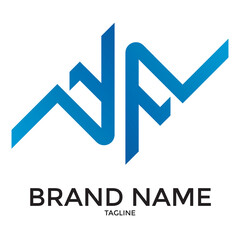 F lettermark logo for business