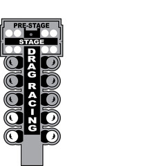 Illustration vector graphic of TRAFFIC LIGHT DRAG RACING SYSTEM great for t-shirt design, sticker design, striping