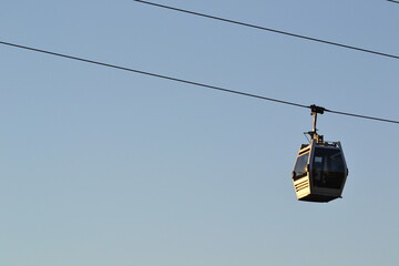 cable car in the mountains
