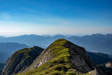 Hiking to Škednjovec peak in Bohinj	