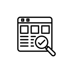 Usability Control icon in vector. Logotype