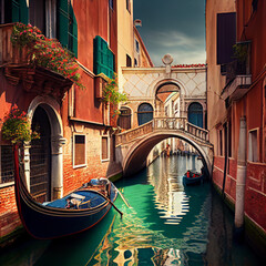Venetian city canal grande