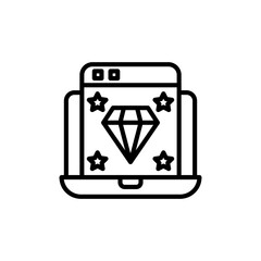 Page Quality icon in vector. Logotype