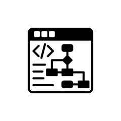 Work Flow icon in vector. Logotype