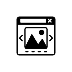 Images icon in vector. Logotype