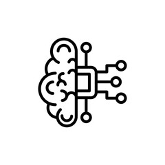 Artificial Intelligence icon in vector. Logotype