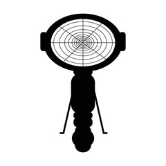 illustration vector graphic of binoculars in rifles