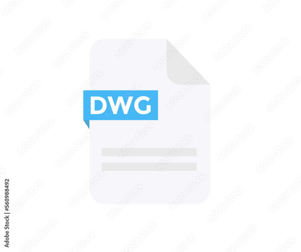 Poster file format dwg logo design. document file icon. element for applications, web sites & data services