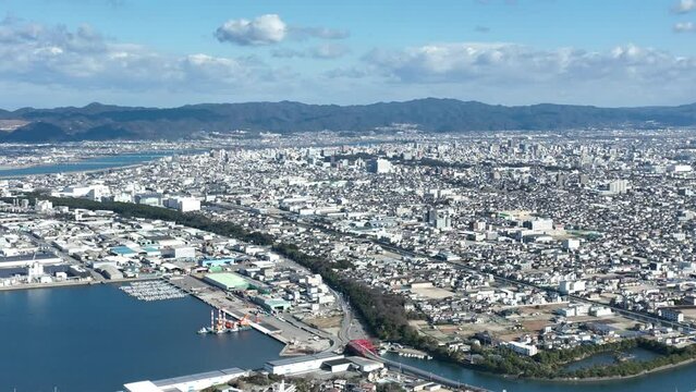 2023年1月　和歌山市内の空撮映像