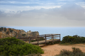 Fototapeta premium View of the Ponta da Piedade near the city of Lagos in Portugal