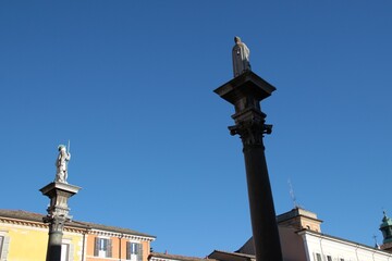 Italy, Emilia Romagna: Foreshortening of Old Ravenna.