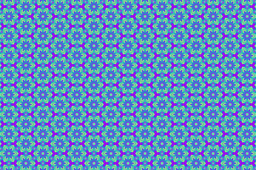 Colorful geometric symmetrical pattern design