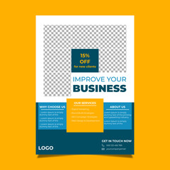 Obraz premium Corporate Business Multipurpose Flyer Design