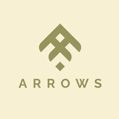 Geometric Arrow-shaped Letter A Initial Logo Design, a modern and unique representation of the letter A