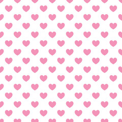 pink heart seamless pattern, PNG illustration with transparent background