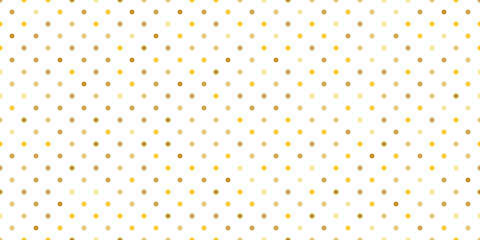 gold polka dot seamless pattern, PNG illustration with transparent background