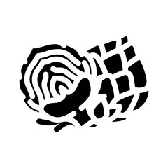 cut ripe artichoke glyph icon vector. cut ripe artichoke sign. isolated symbol illustration