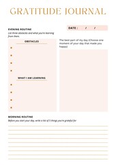 Simple and Minimal Gratitude Journal