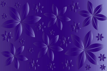 Fototapeta na wymiar Abstract floral vector background with gradient colors