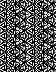 Adult Geometric Pattern Coloring Pages. Coloring book, seamless colouring page for adults.