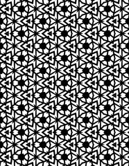 Adult Geometric Pattern Coloring Pages. Coloring book, seamless colouring page for adults.