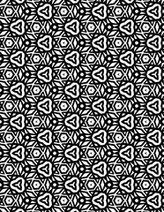 Adult Geometric Pattern Coloring Pages. Coloring book, seamless colouring page for adults.