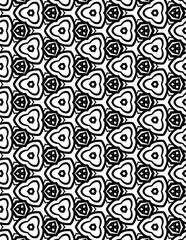 Adult Geometric Pattern Coloring Pages. Coloring book, seamless colouring page for adults.