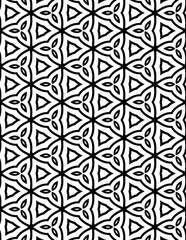 Adult Geometric Pattern Coloring Pages. Coloring book, seamless colouring page for adults.