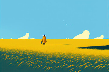 Cartoonish Characters in the Desert